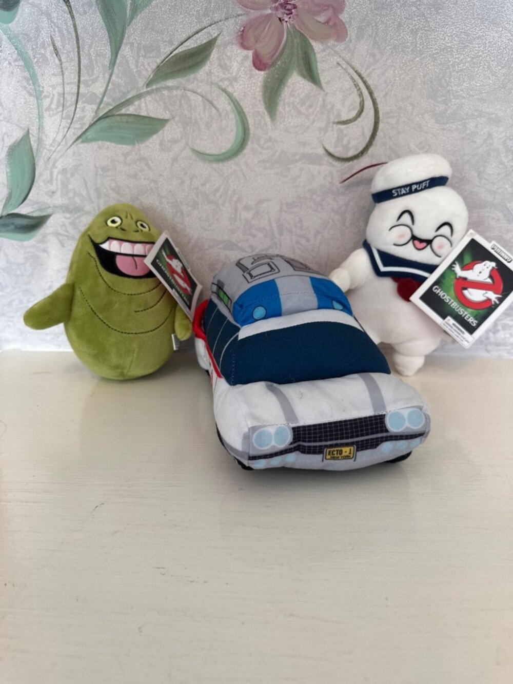 Ghostbusters Plush Lot Kidrobot Phunny Slimer Stay Puft Ecto-1 Stuffed Toy Set